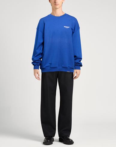 Man Sweatshirt Bright blue Size XL Cotton