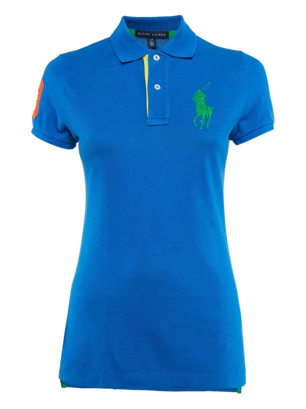 Logo-embroidered polo shirt - Blue
