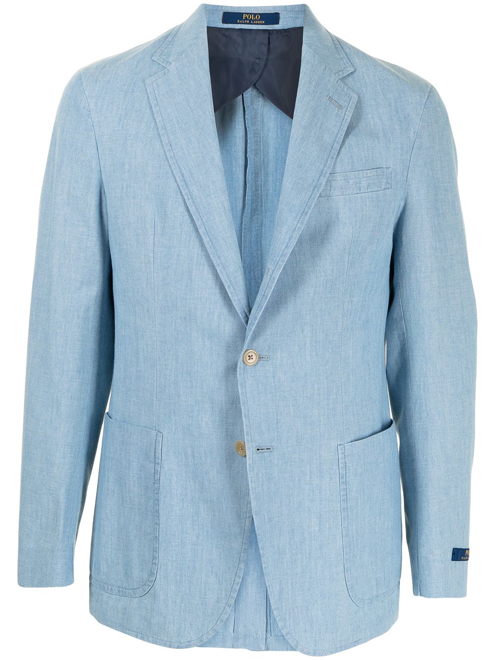 Chambray sport coat - Blue