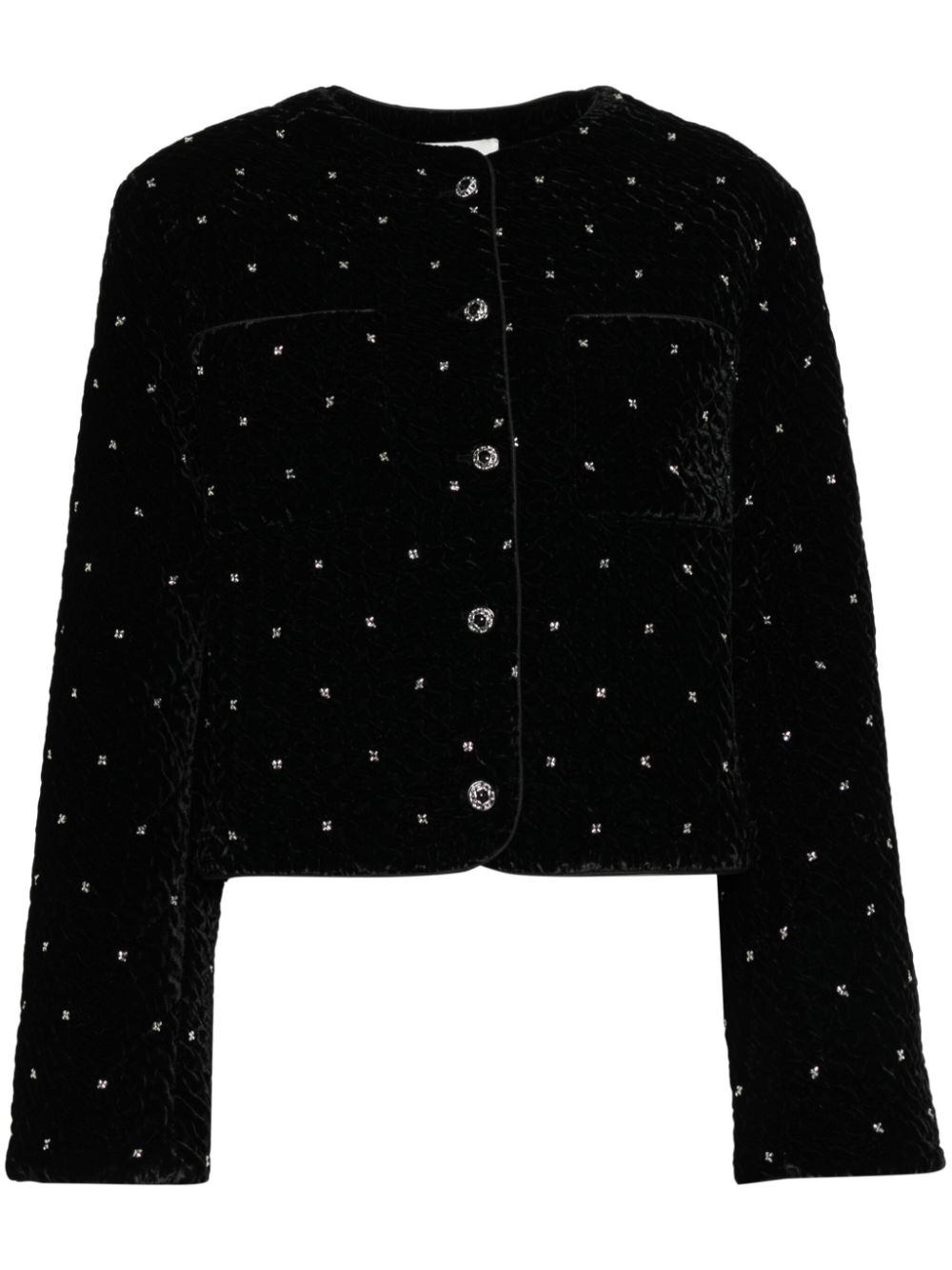 Sequin detail jacket - Black