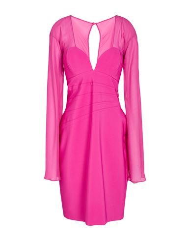 Woman Midi dress Fuchsia Size 10 Polyester, Elastane, Silk