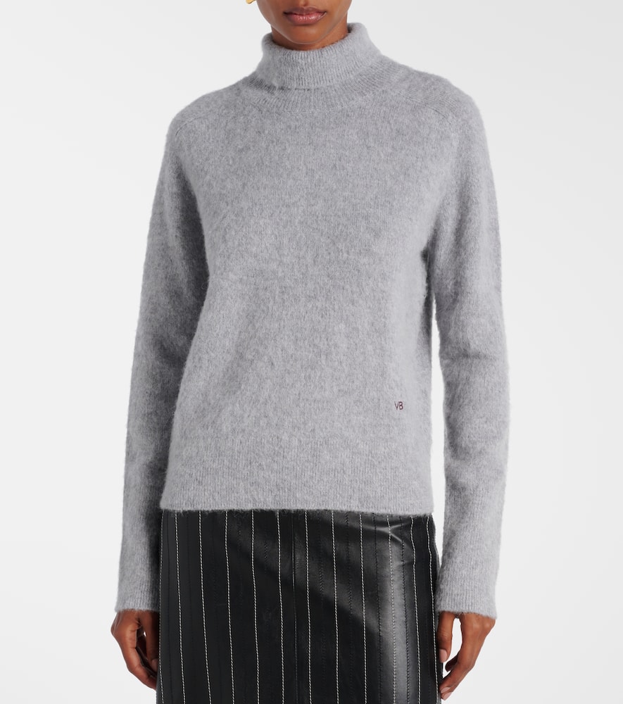 Wool-blend turtleneck sweater