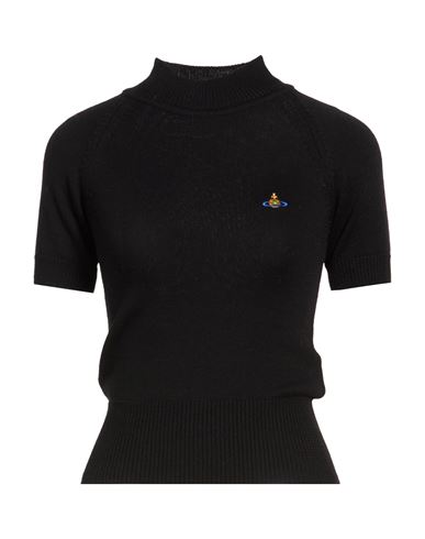 Woman Turtleneck Black Size M Virgin Wool