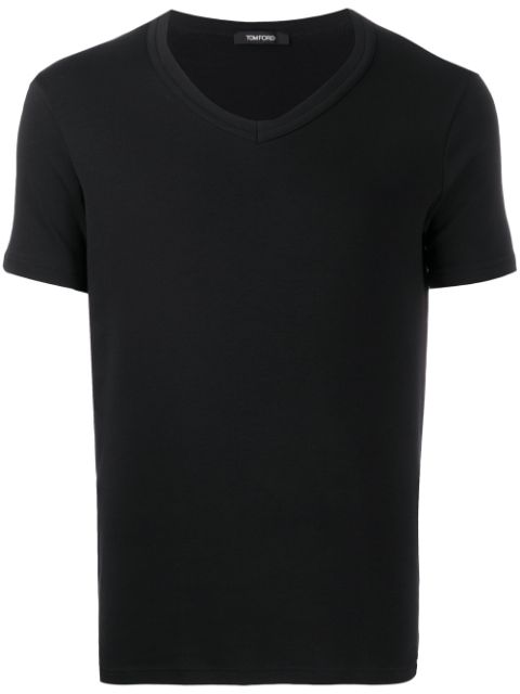 V-neck cotton T-shirt