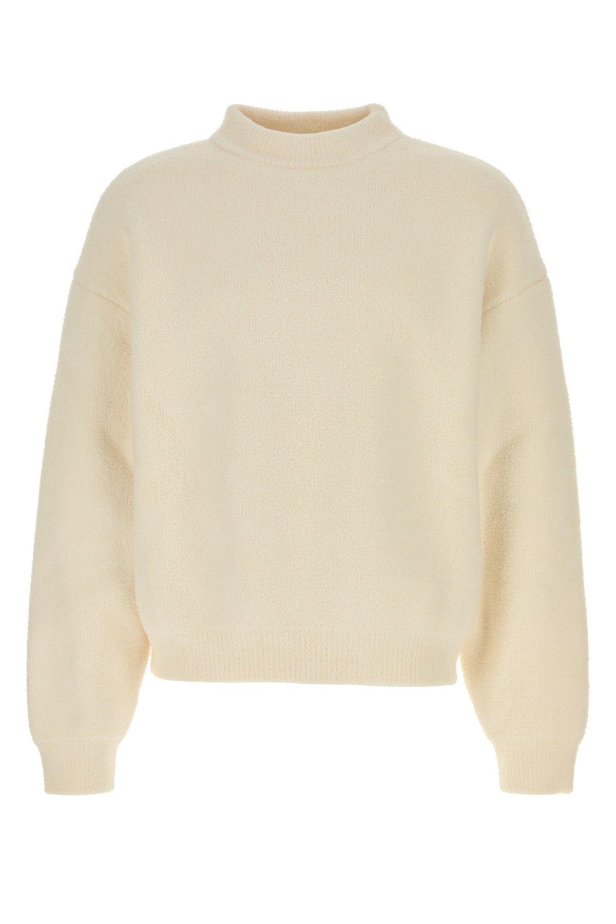 Cotton-Polyamide Knit Sweater — White