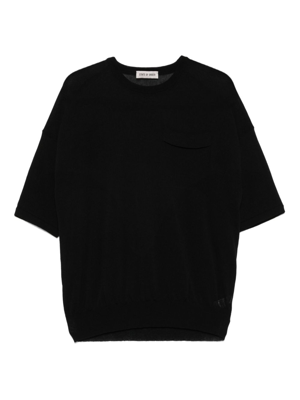 Pocket short-sleeves T-shirt - Black