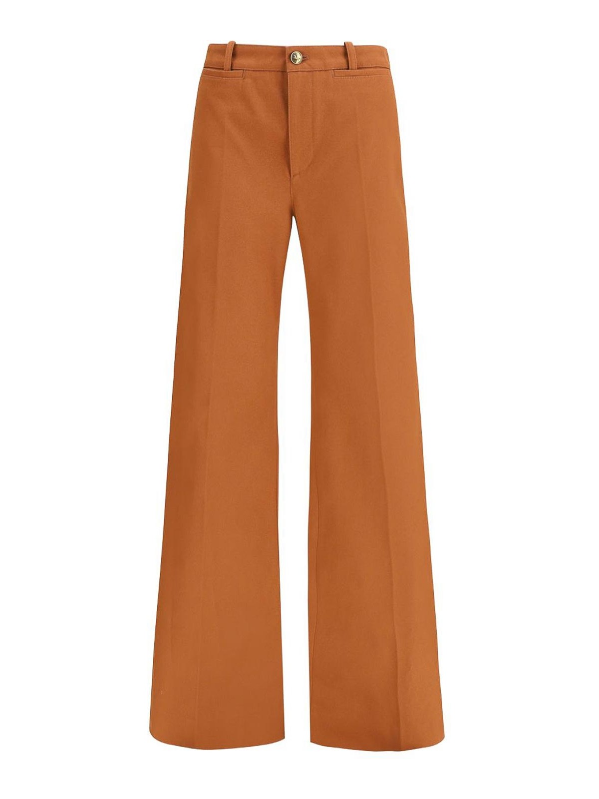 Canvas Wide-Leg Trousers