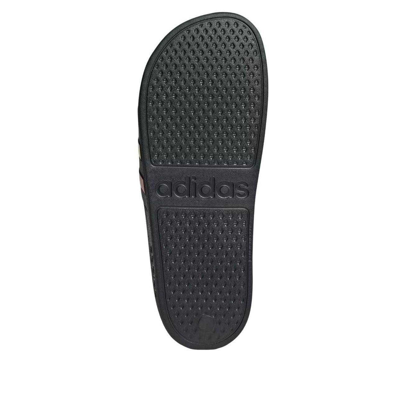 Adilette Aqua Slides 'Core Black Green Ruby'