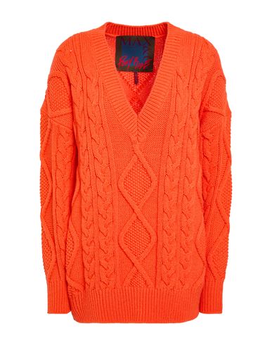 Pony Ride Woman Sweater Orange Size S Acrylic, Wool, Polyester
