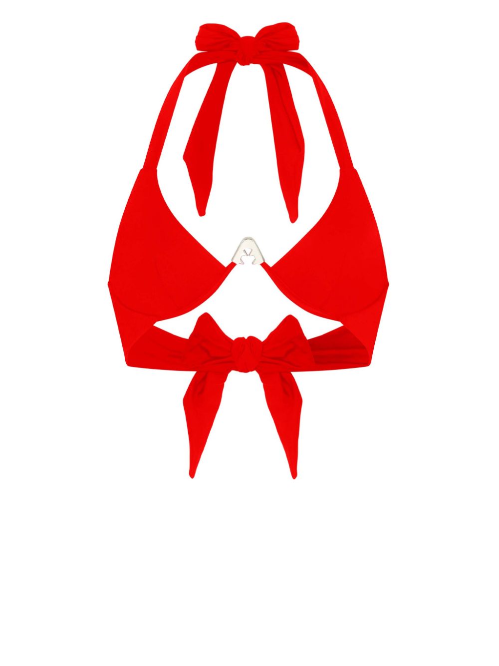 Let's Swim Shark bikinitop met logo - Rood