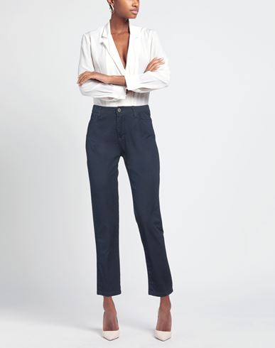 Woman Pants Midnight blue Size XS Cotton, Elastane