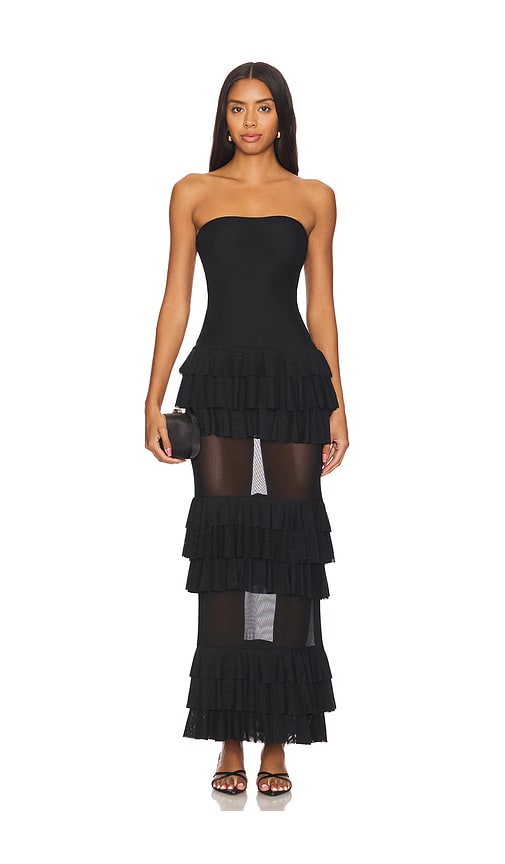 Superdown Lorenza Maxi Dress in Black. - XL also in L, M, S