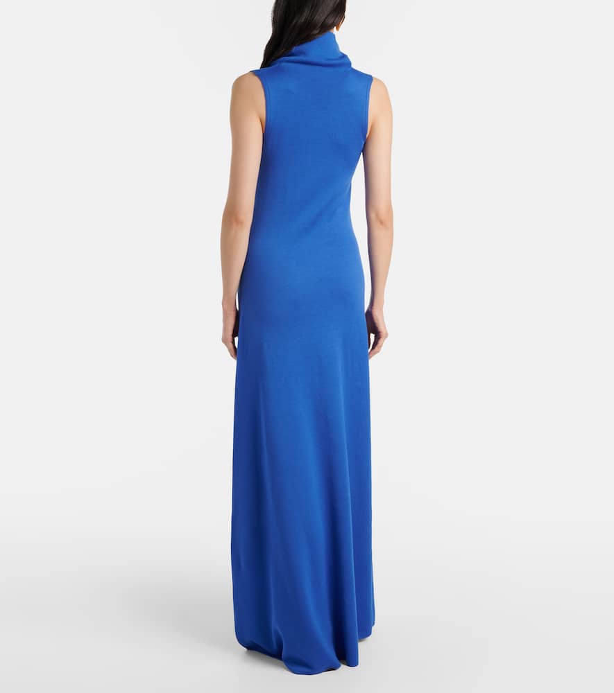 Knitted wool maxi dress