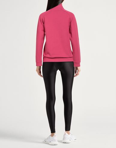 Woman Sweatshirt Magenta Size L Cotton, Elastane