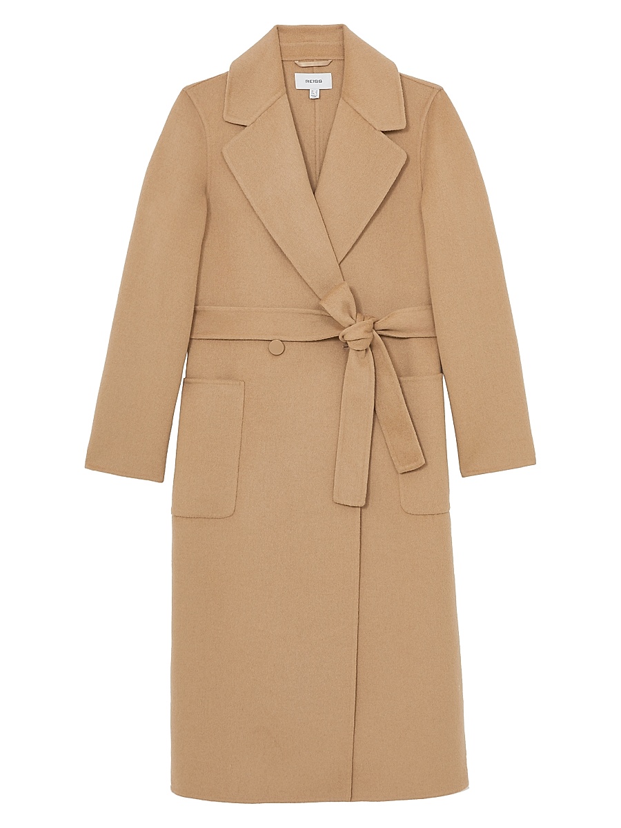 Women's Lucia Double-Breasted Blindseam Coat - Dark Camel