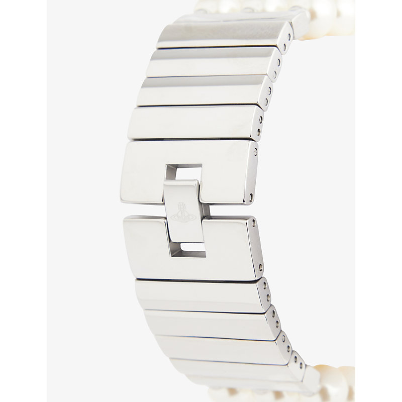The Strand Stainless Steel and Swarovski Crystal Manual Watch