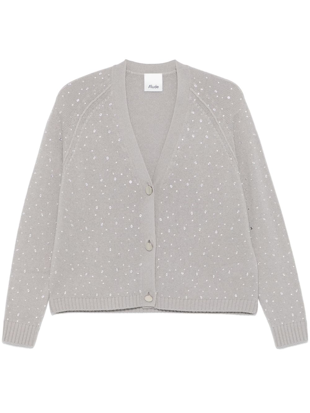 Crystal-embellished cardigan - Grey
