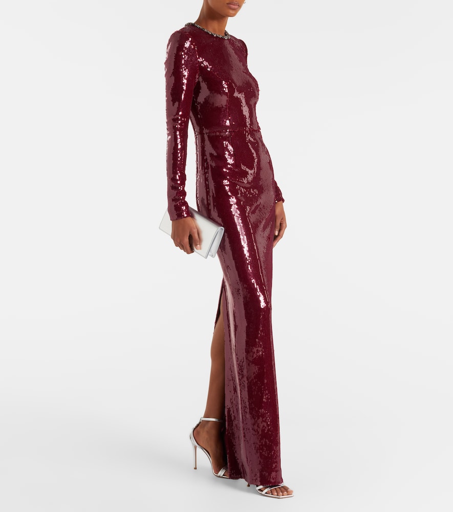 Nero sequined gown