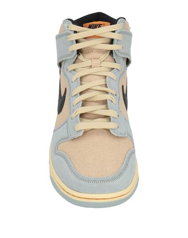 Man Sneakers Beige Size 6 Leather, Textile fibers
