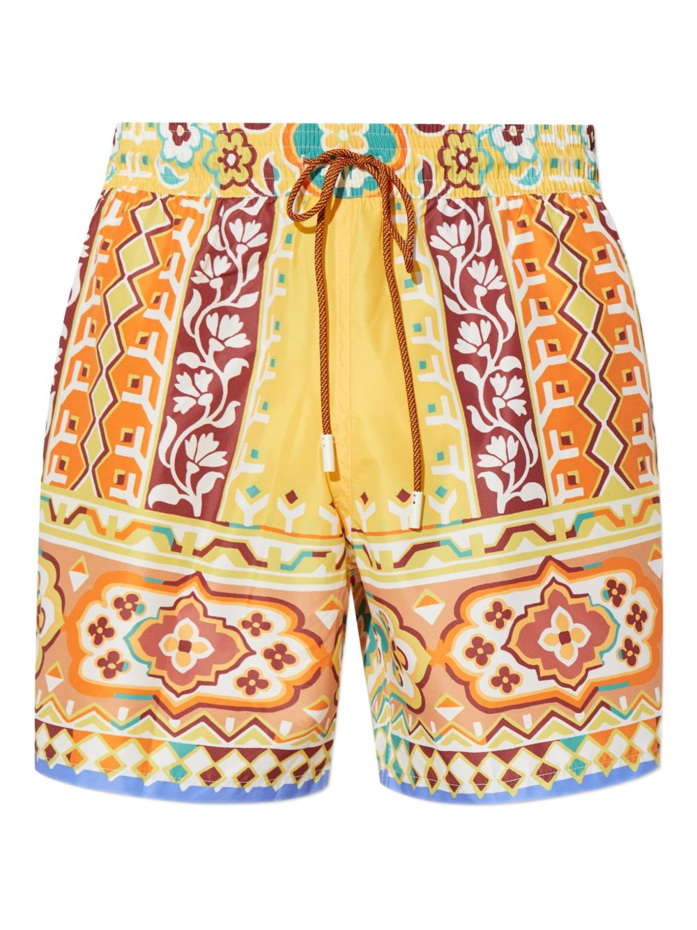 Printed swim shorts - Yellow