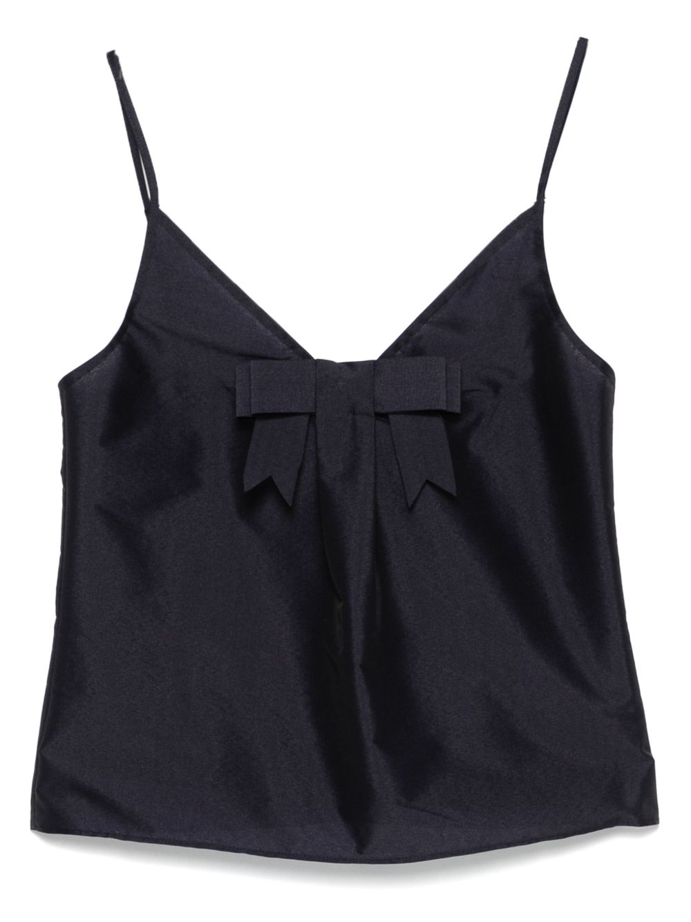 Bow-detail top - Blue