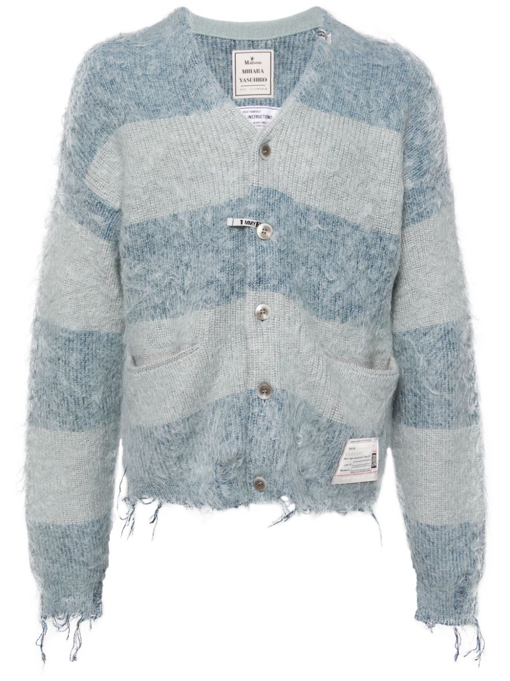 Striped cardigan - Blue