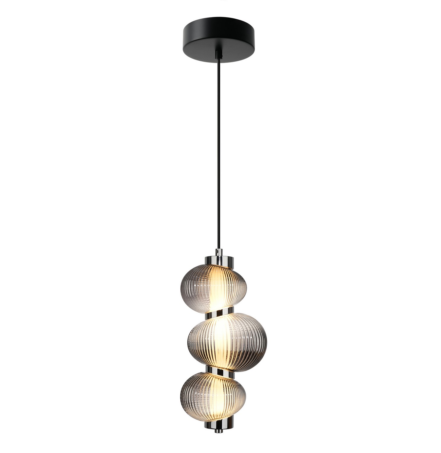Chrome LED Pendant from the Ariel Collection