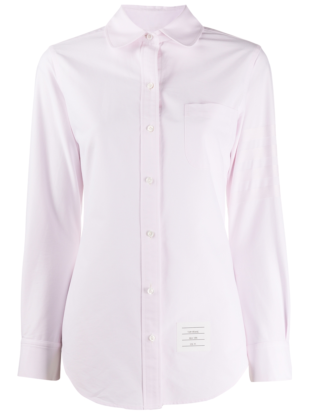 4-Bar round collar Oxford shirt - Pink