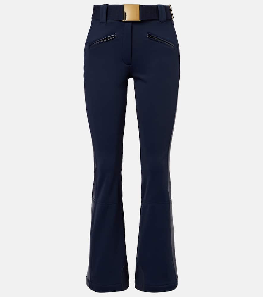 Alessia faux leather-trimmed ski pants