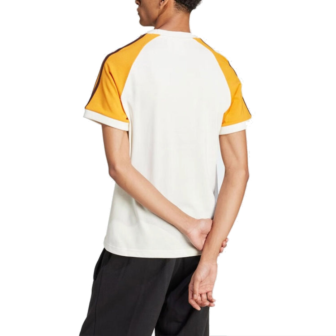 Originals '80s Premium 3-Stripes T-Shirt 'White Yellow' Asia Sizing