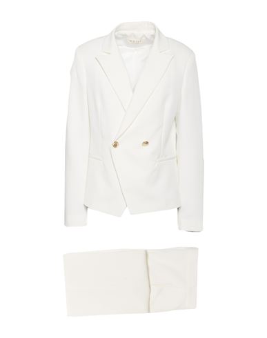 Helmur Woman Suit White Size 6 Polyester, Elastane