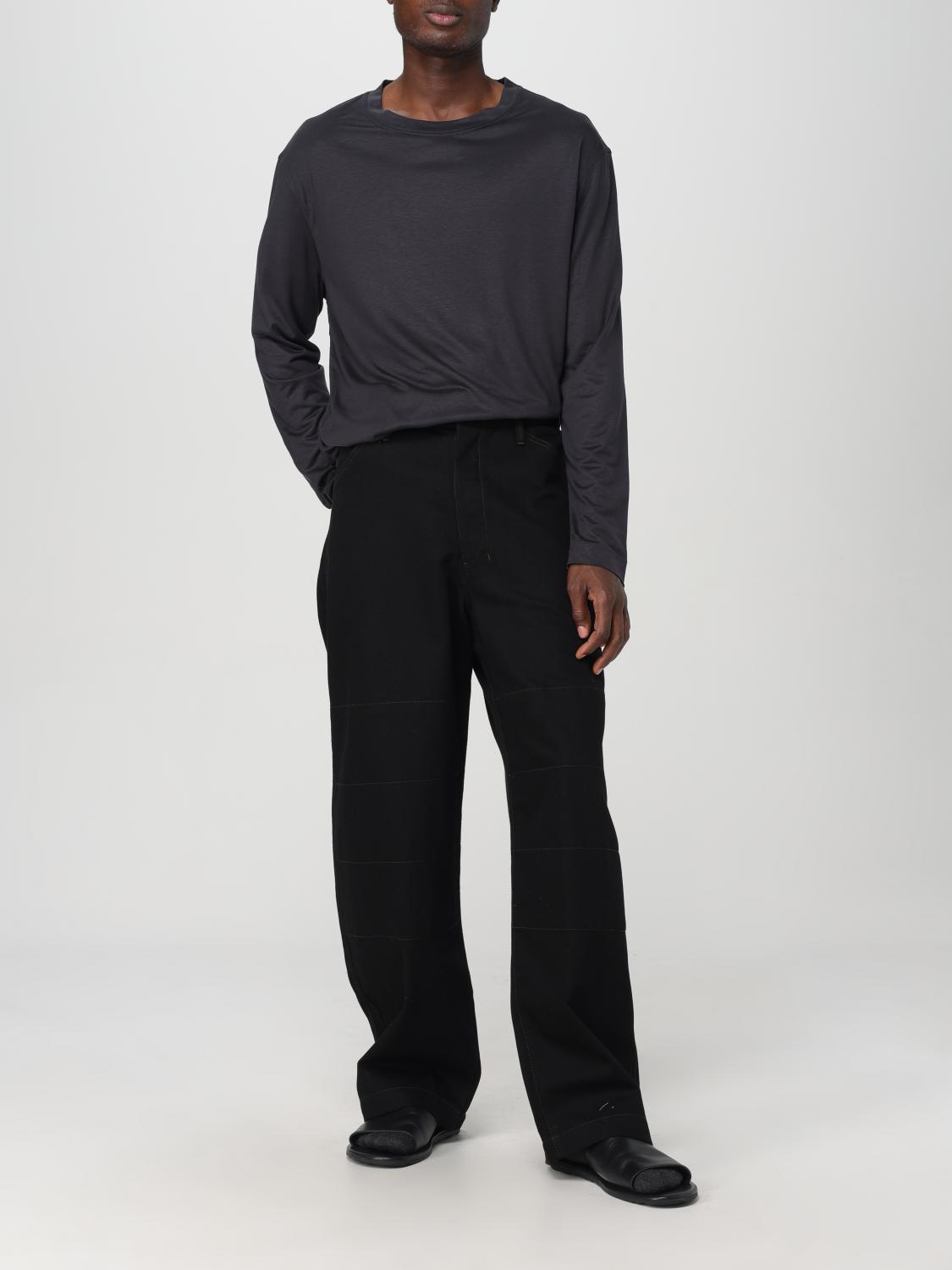 Crew-neck long-sleeve T-shirt - Grey