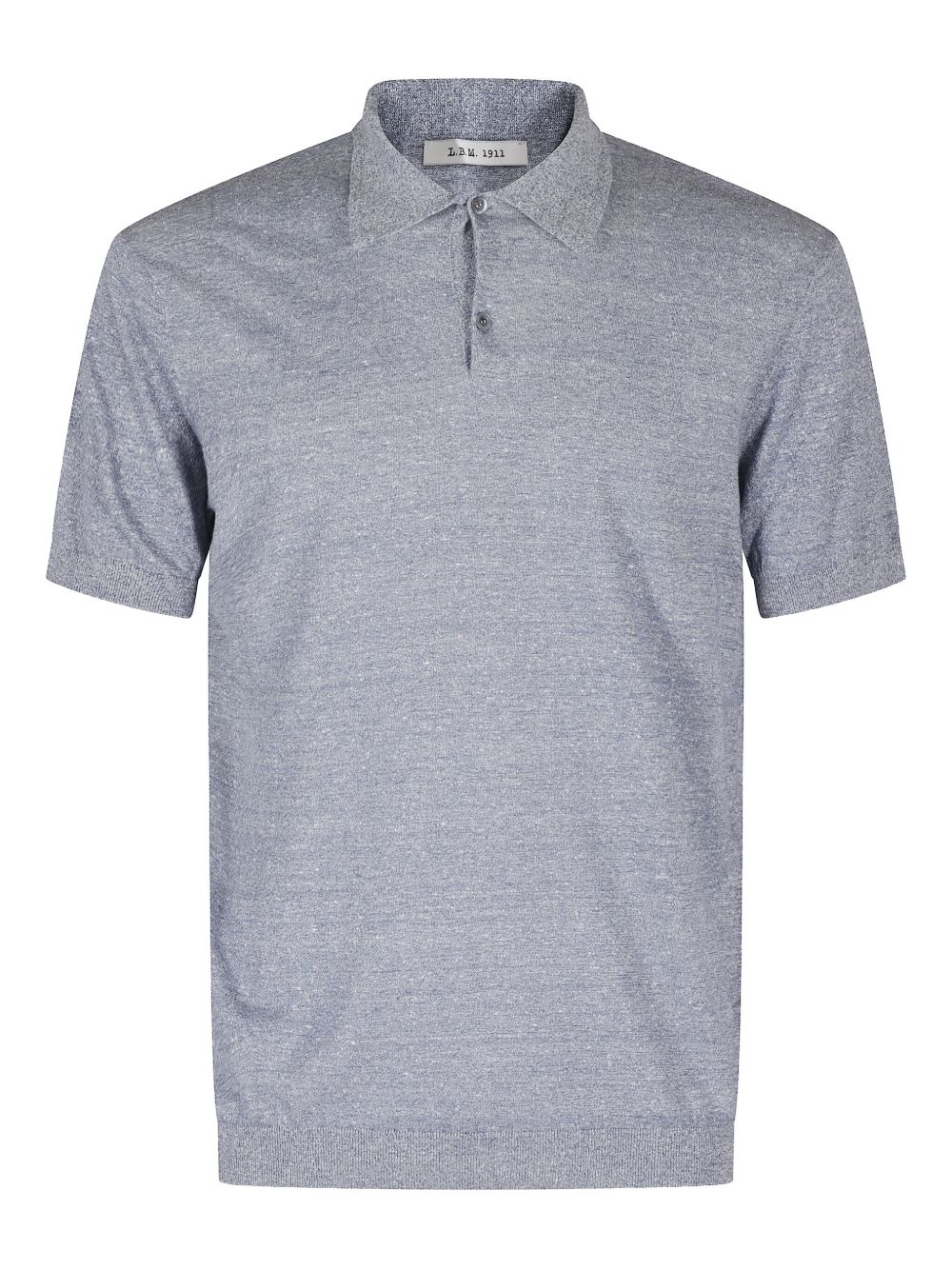 Mélange short-sleeve polo shirt - Grey