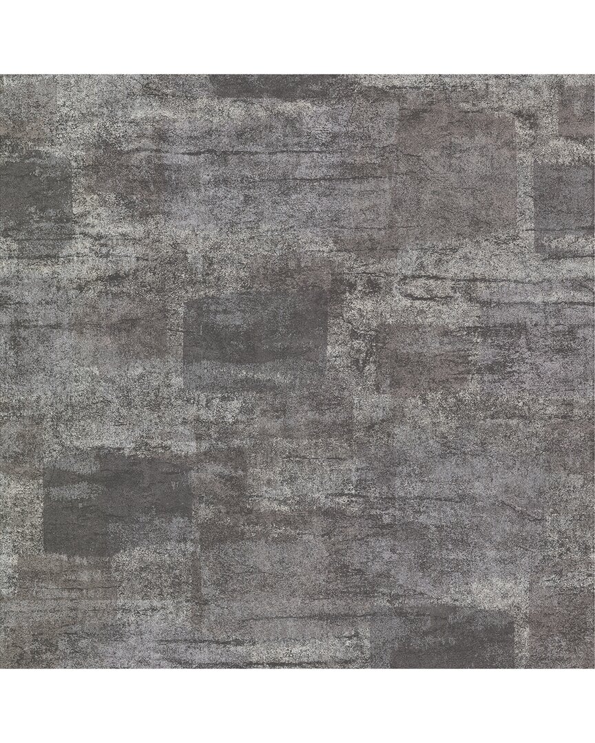A-Street Prints Pele Silver Distressed Wallpaper