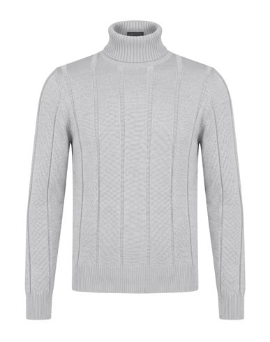 Man Turtleneck Light grey Size L Merino Wool, Acrylic