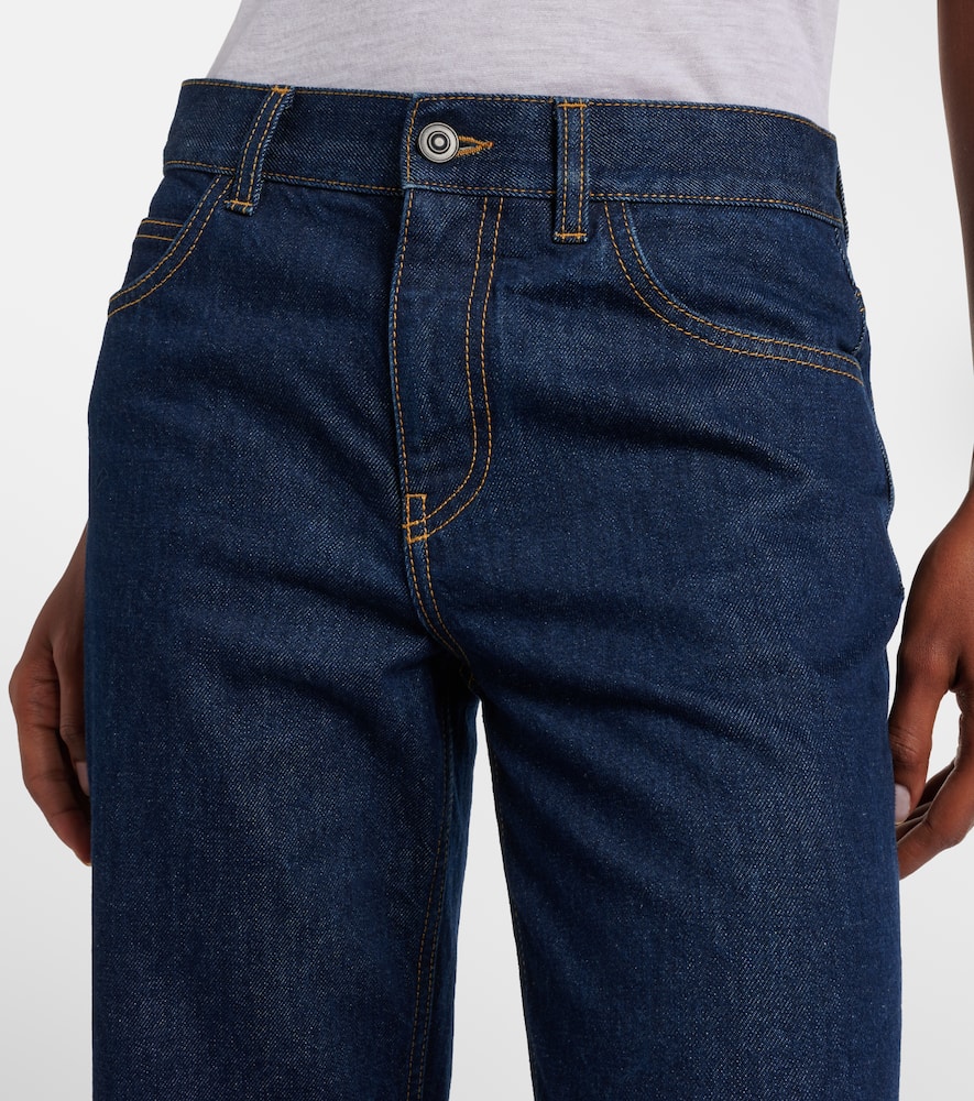 Carlyl mid-rise straight jeans
