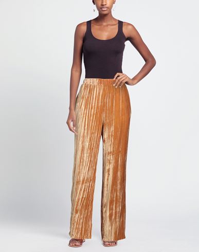 Sleep No More Woman Pants Camel Size M Viscose, Silk