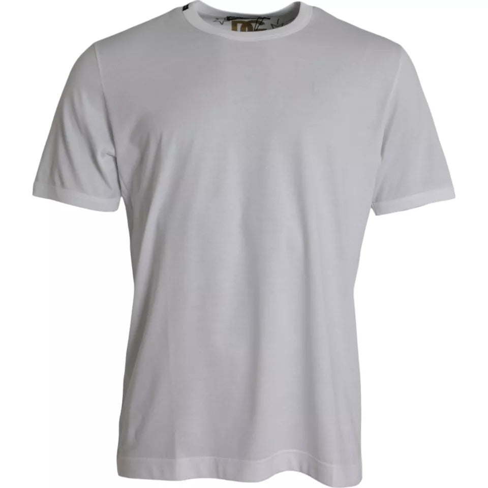 Cotton Round Neck T-Shirt — White