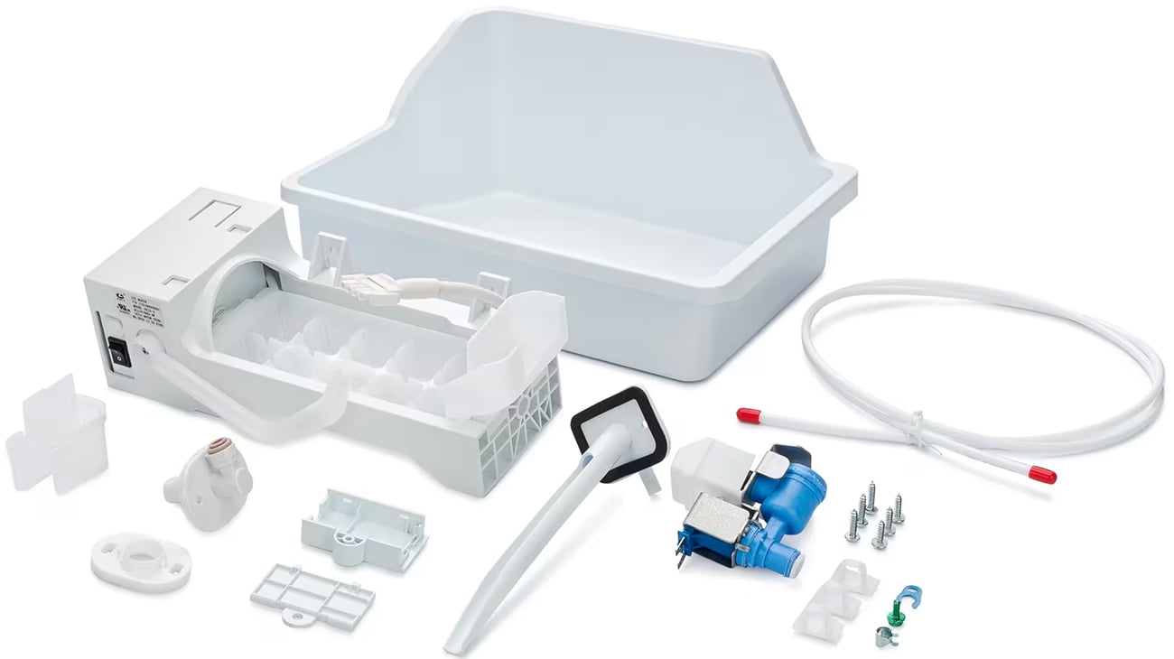 Ice Maker Kit for Top Mount Refrigerator in White