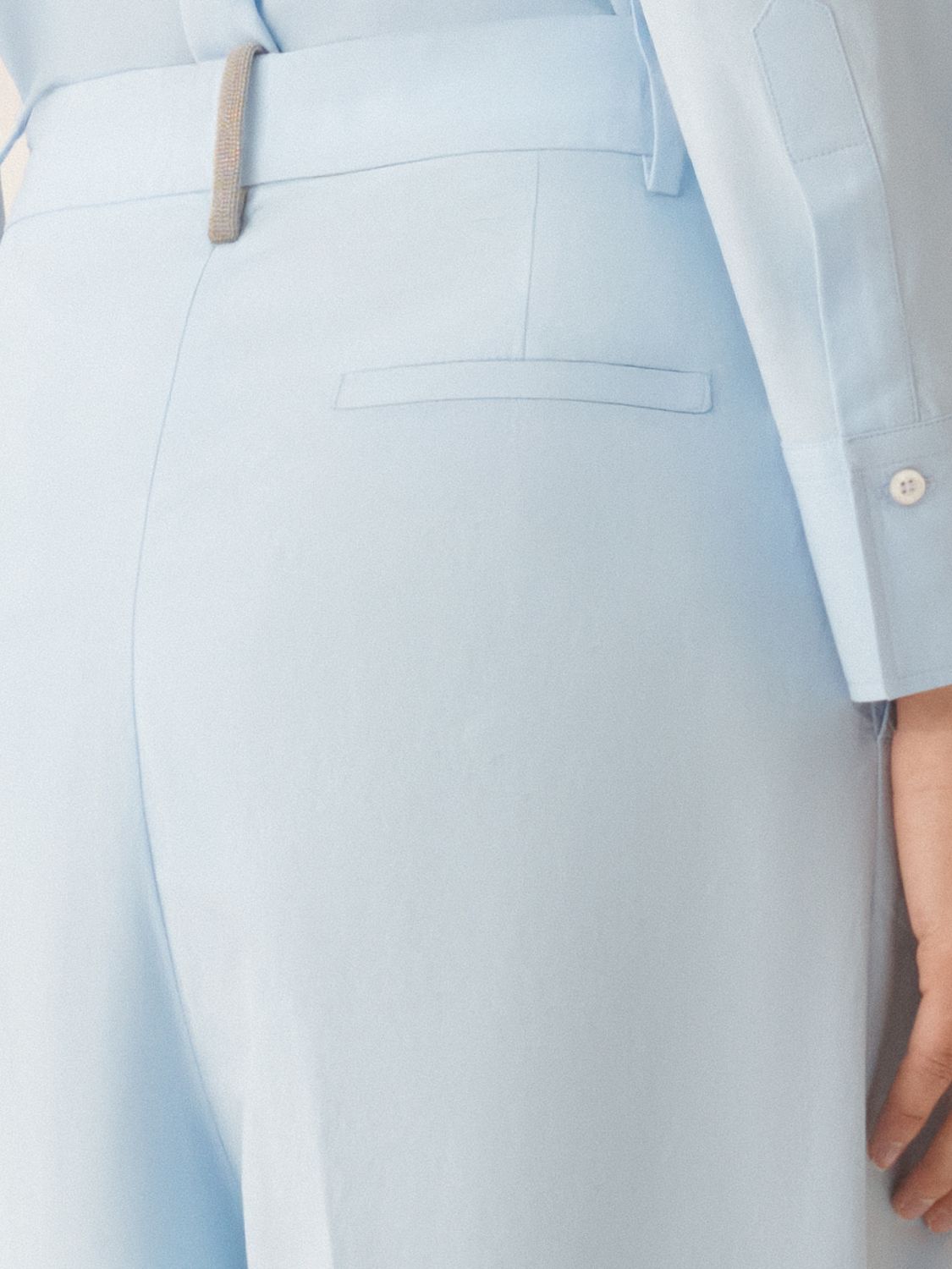 Pants Woman color Gnawed Blue