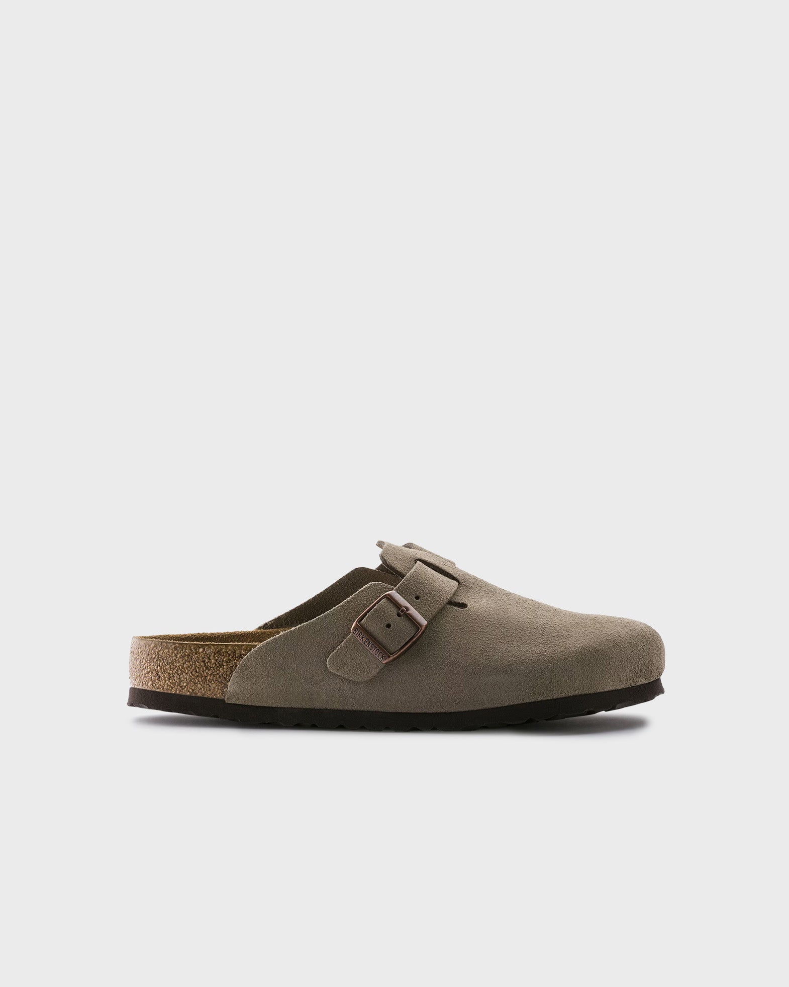 Birkenstock Slipper Boston Soft Footbed Taupe EUR