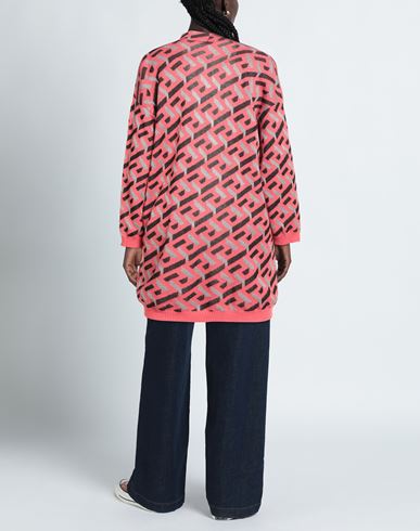 Woman Cardigan Salmon pink Size M/L Viscose, Polyamide, Polyester