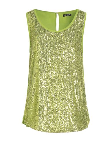 Camilla Milano Woman Top Lime green Size 6 Polyester, Elastane