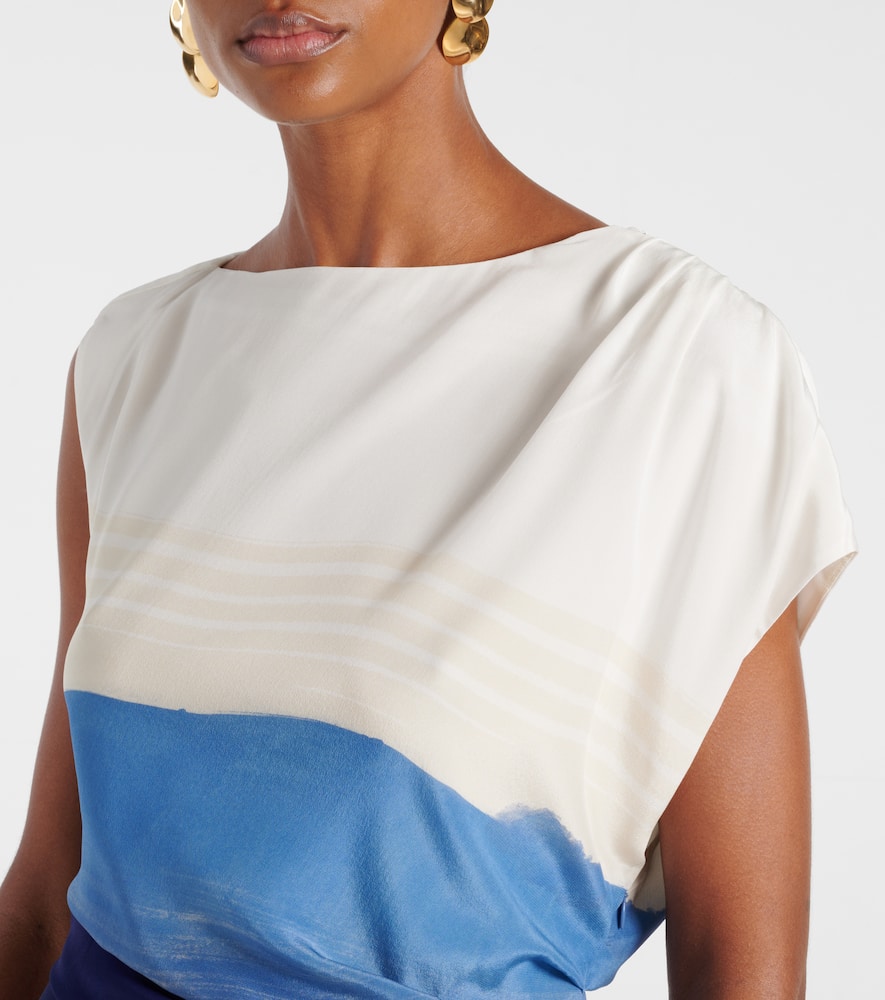 Mariner printed maxi dress
