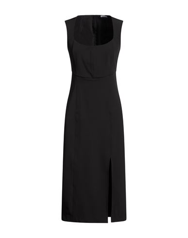 Woman Midi dress Black Size 6 Polyester, Elastane