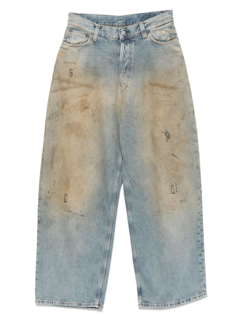 Acne Studios - baggy cotton trousers distressed finish