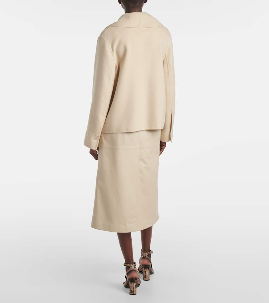 Rollet wool and silk coat