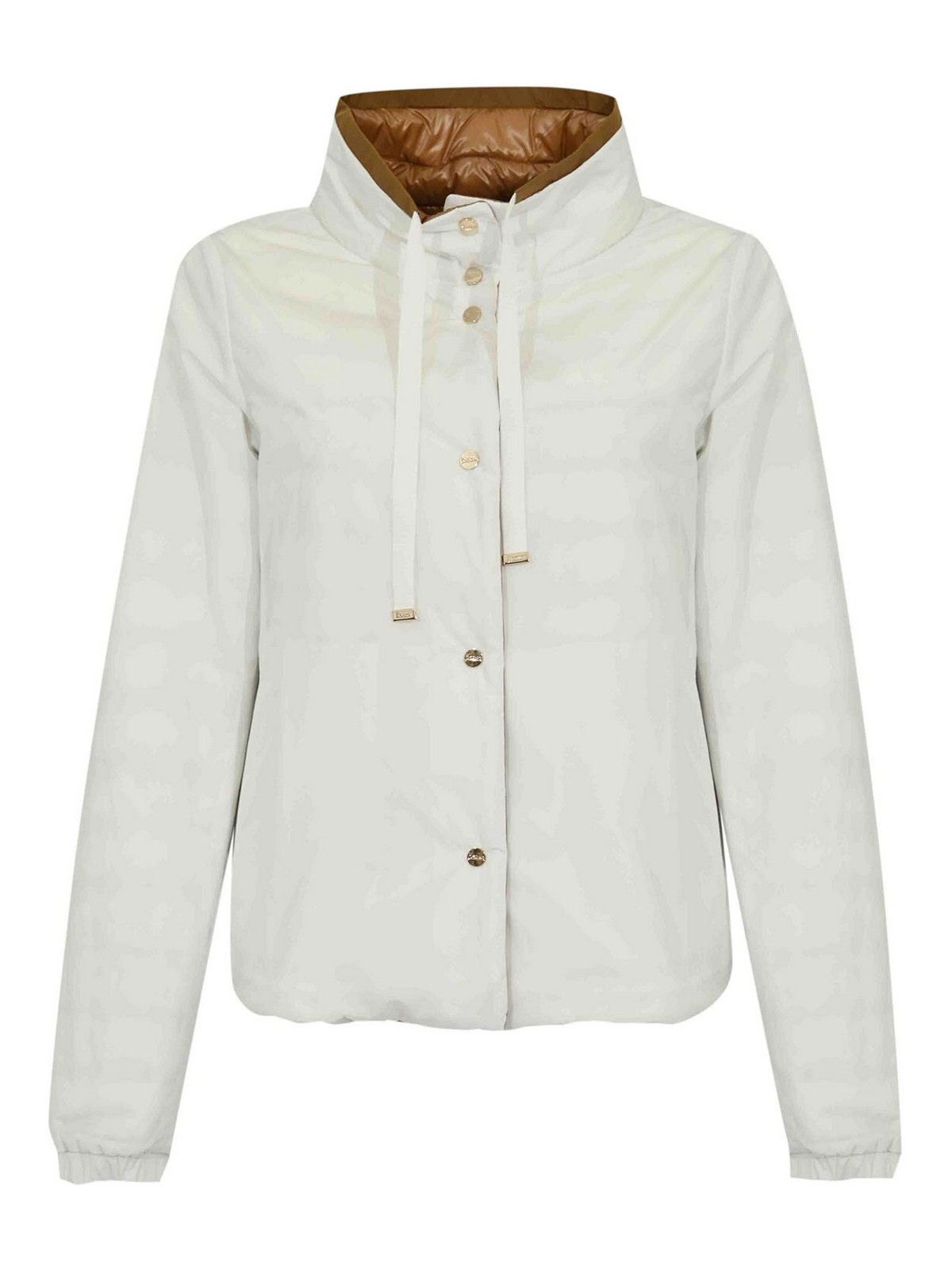 White And Brown Down Jacket