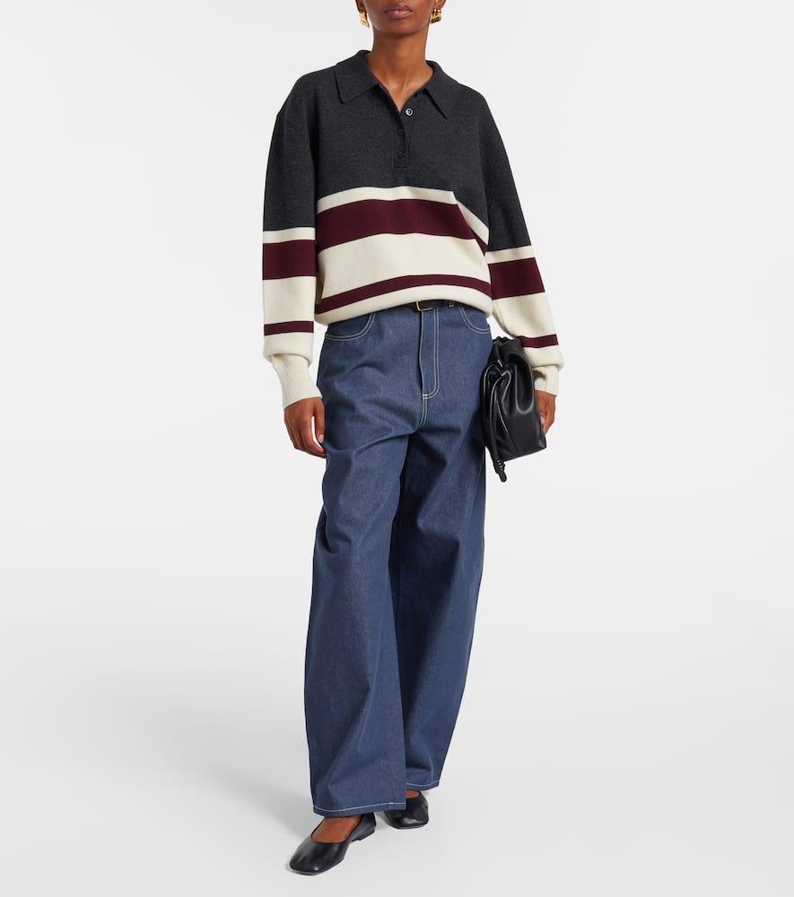 Róhe Wool and cashmere polo sweater