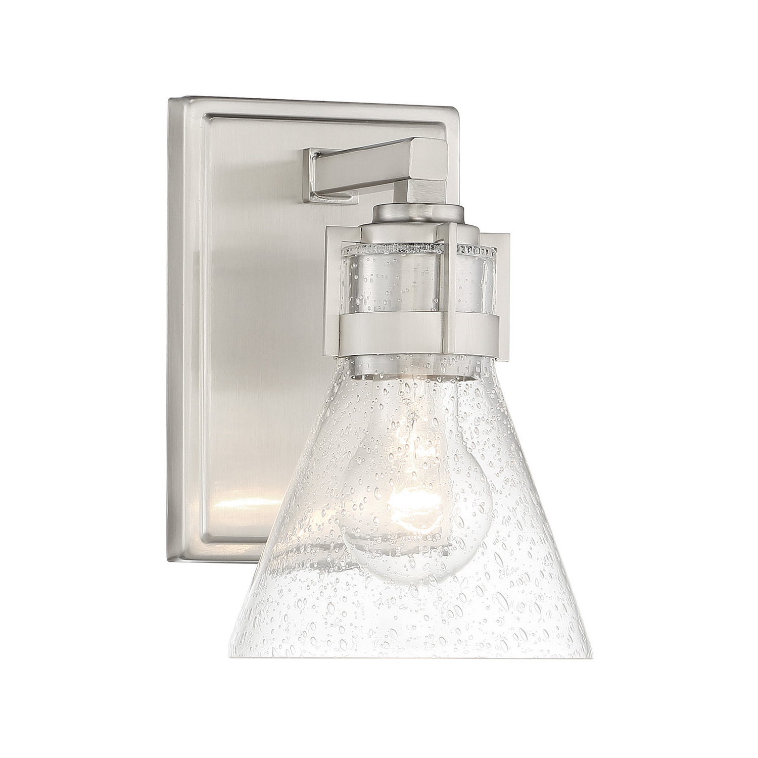 Brushed Nickel Bathroom Vanity Light from the Chatham Square Collection